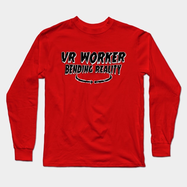 Virtual Reality Worker Long Sleeve T-Shirt by fuseleven